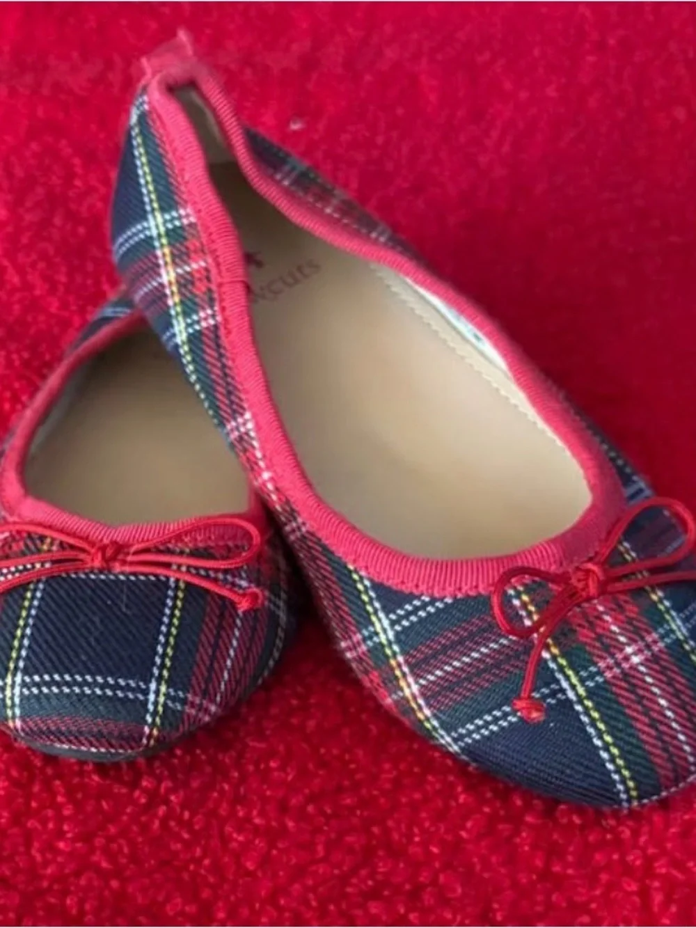J. Crew tartan ballet
